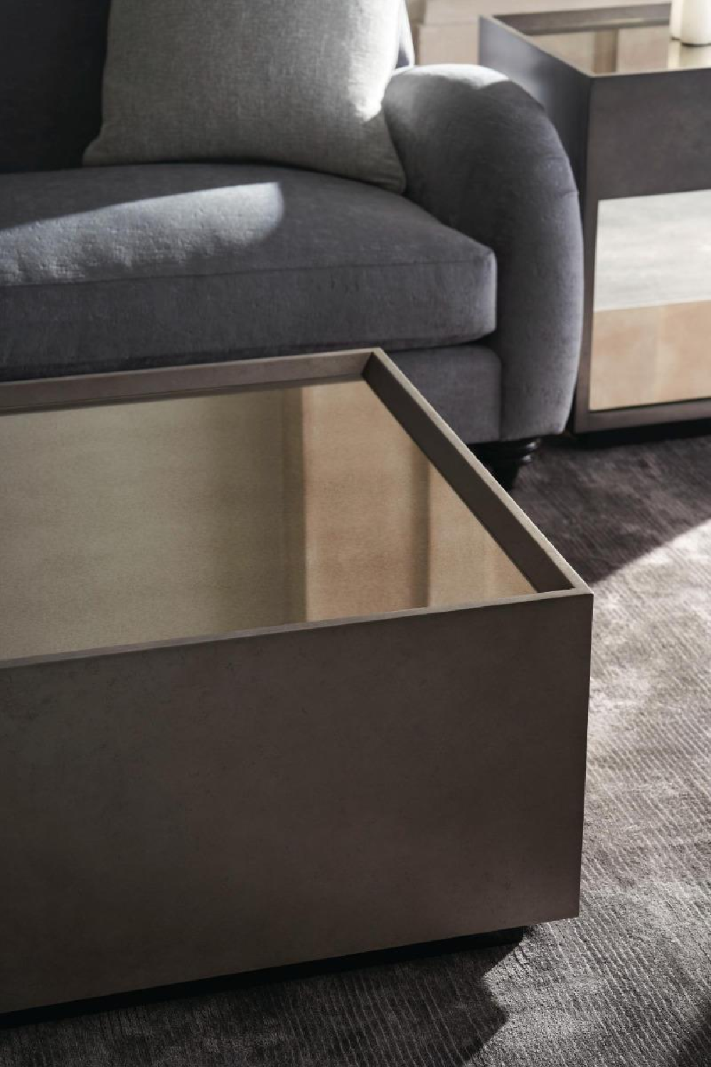 Gray Modern Cocktail Table | Caracole Dark Matter | Oroa.com