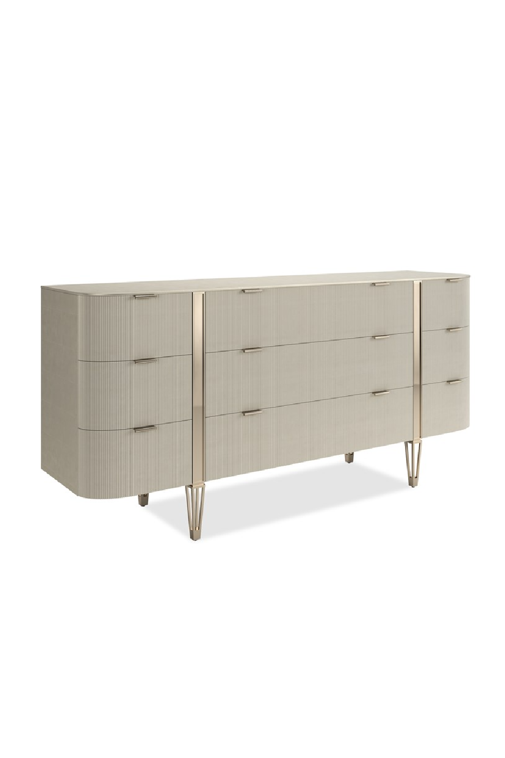Fluted Front 9-Drawer Dresser | Caracole Love At First Sight | Oroa.com
