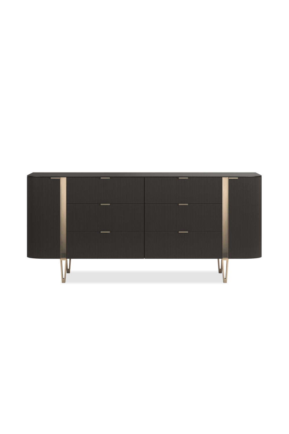 Fluted Front 6-Drawer Dresser | Caracole Love At First Sight | Oroa.com