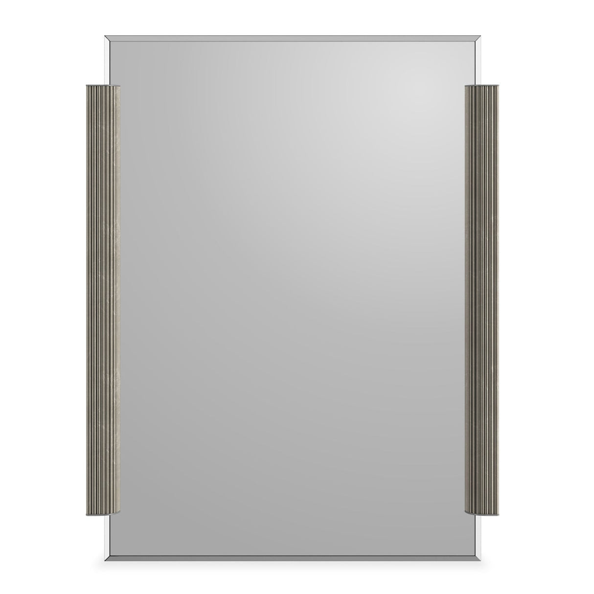 Fluted Side Beveled Mirror – Love To Look! – front view