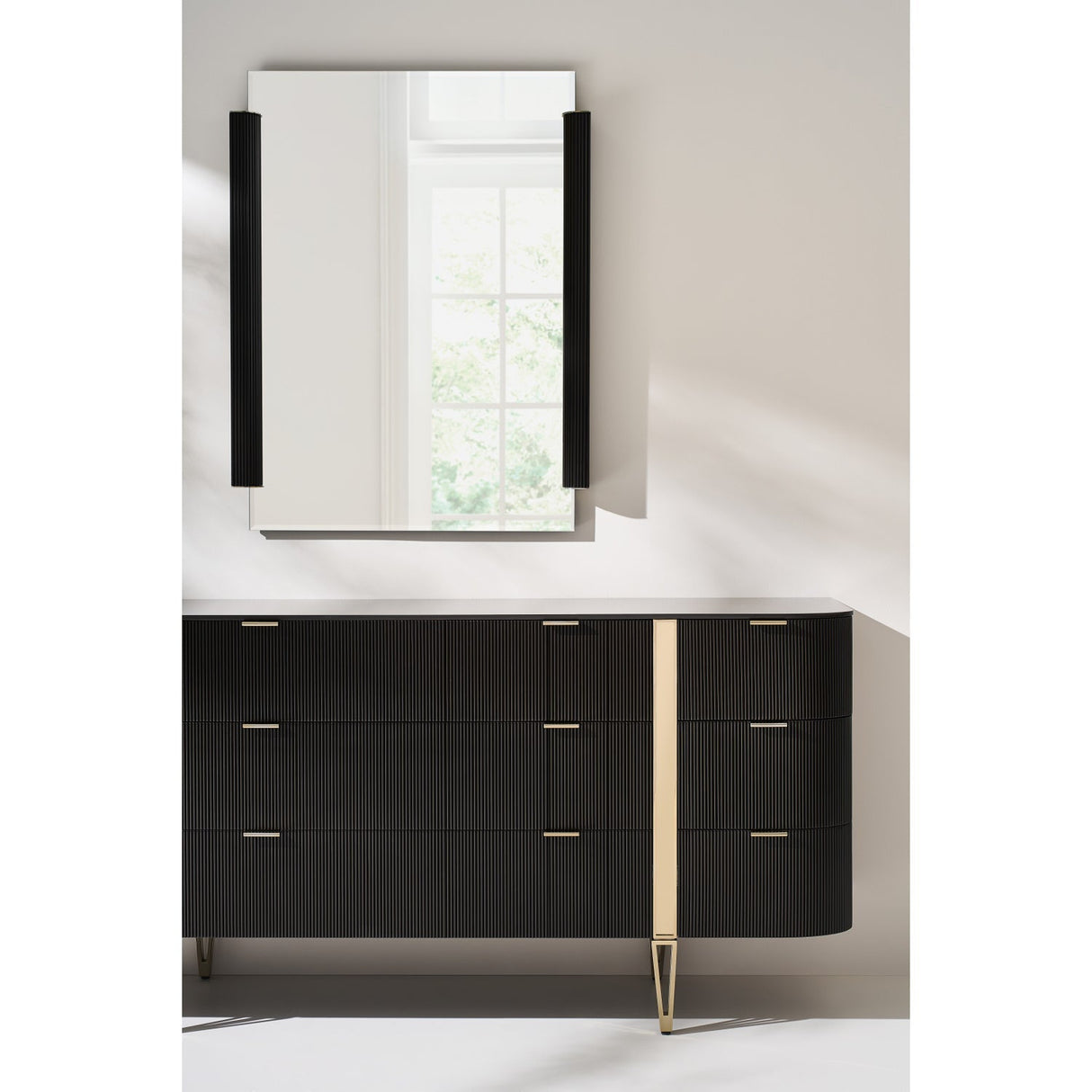 Fluted Side Beveled Mirror – Love To Look! – alternate view 8