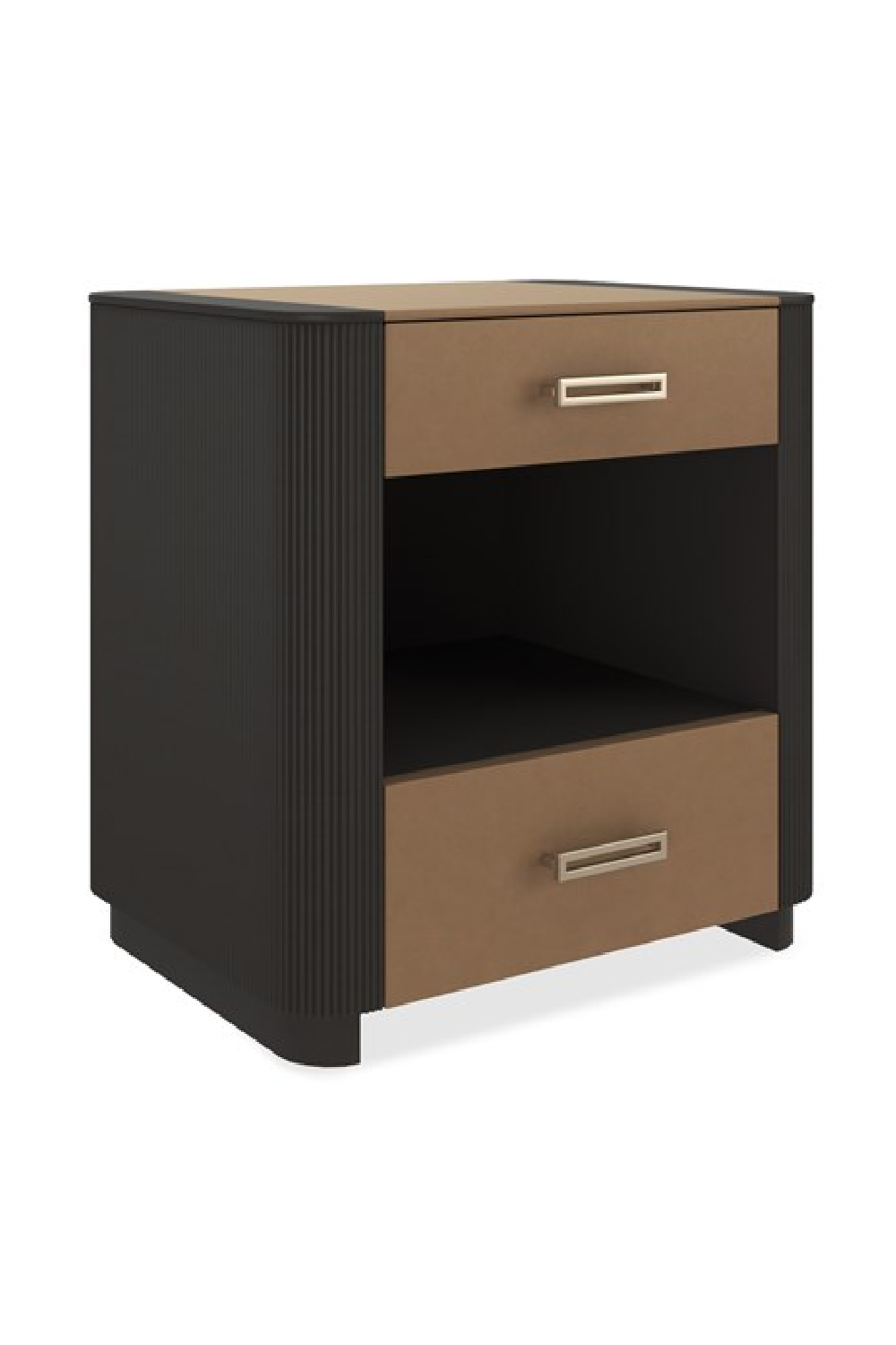 Fluted Sides 2-Drawer Nightstand S | Caracole Love-Ly! 25 | Oroa.com