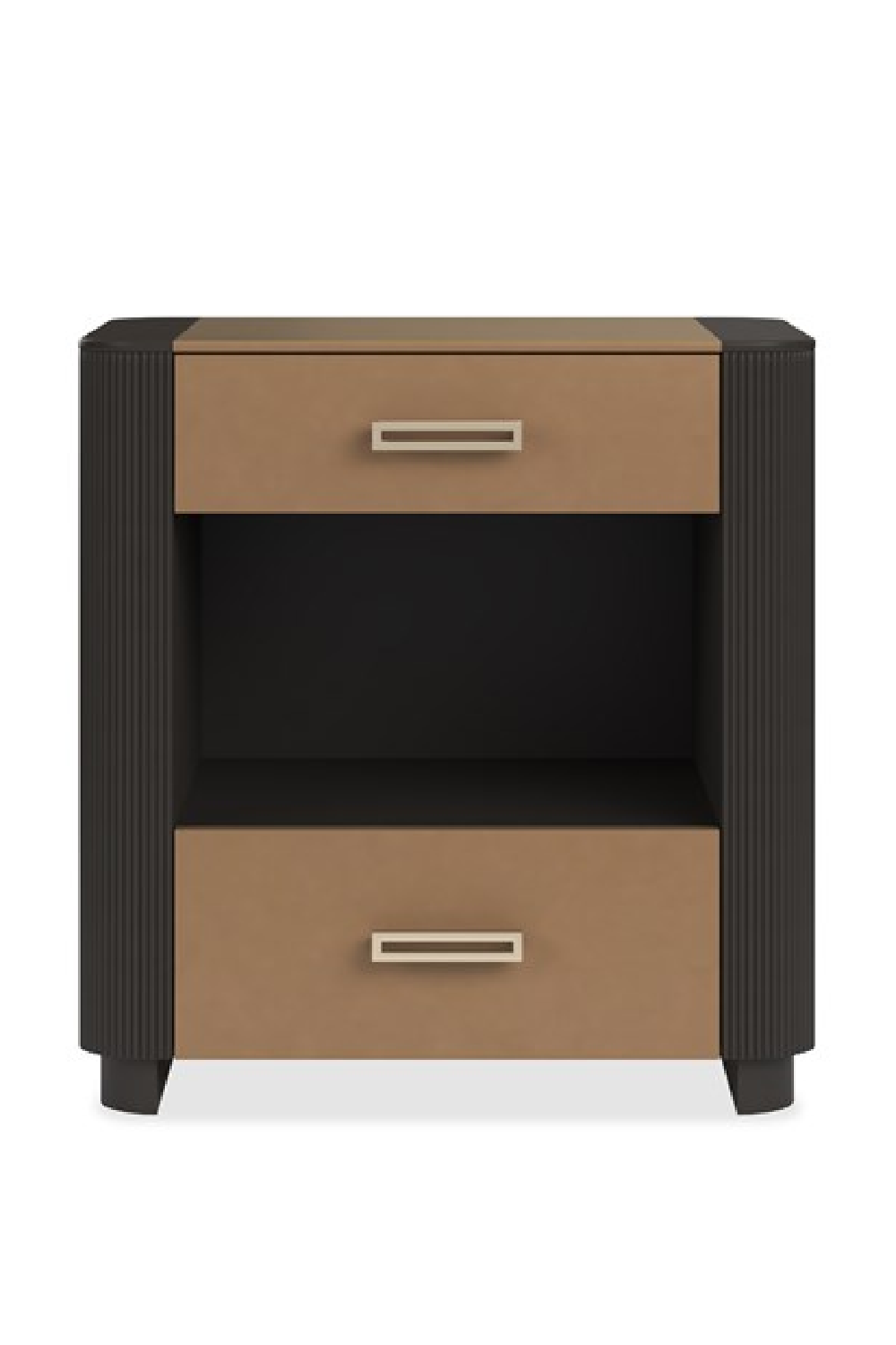 Fluted Sides 2-Drawer Nightstand S | Caracole Love-Ly! 25 | Oroa.com