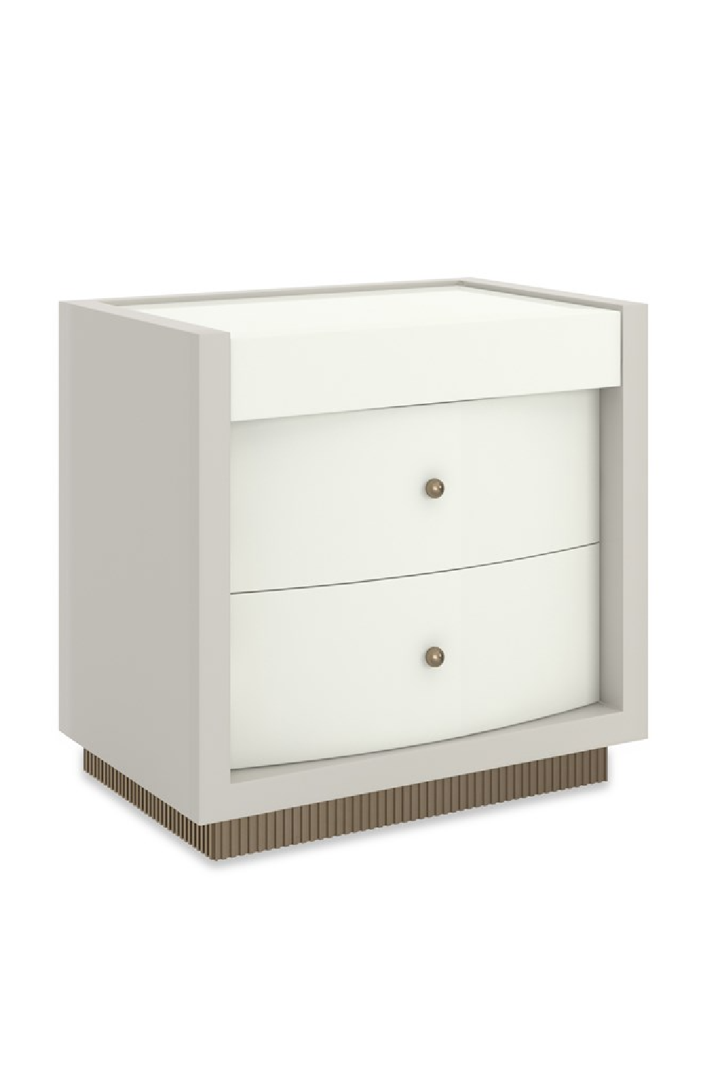 White 2-Drawer Nightstand | Oroa.com