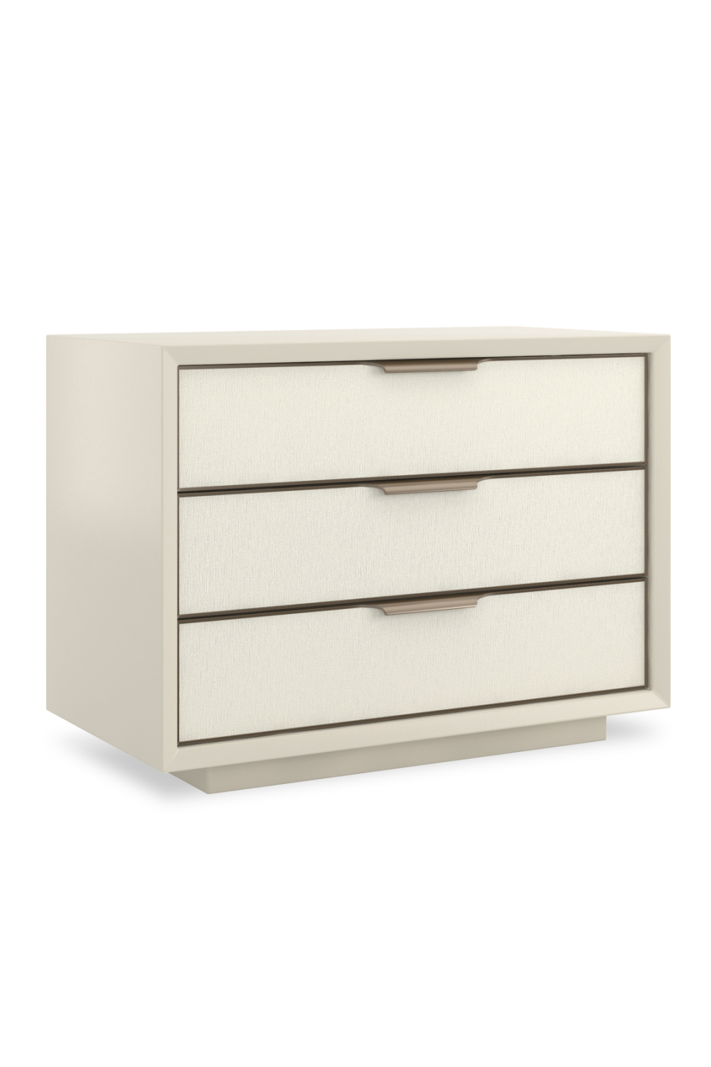 Vinyl 3-Drawer Nightstand | Caracole Triple Wrap | Oroa.com