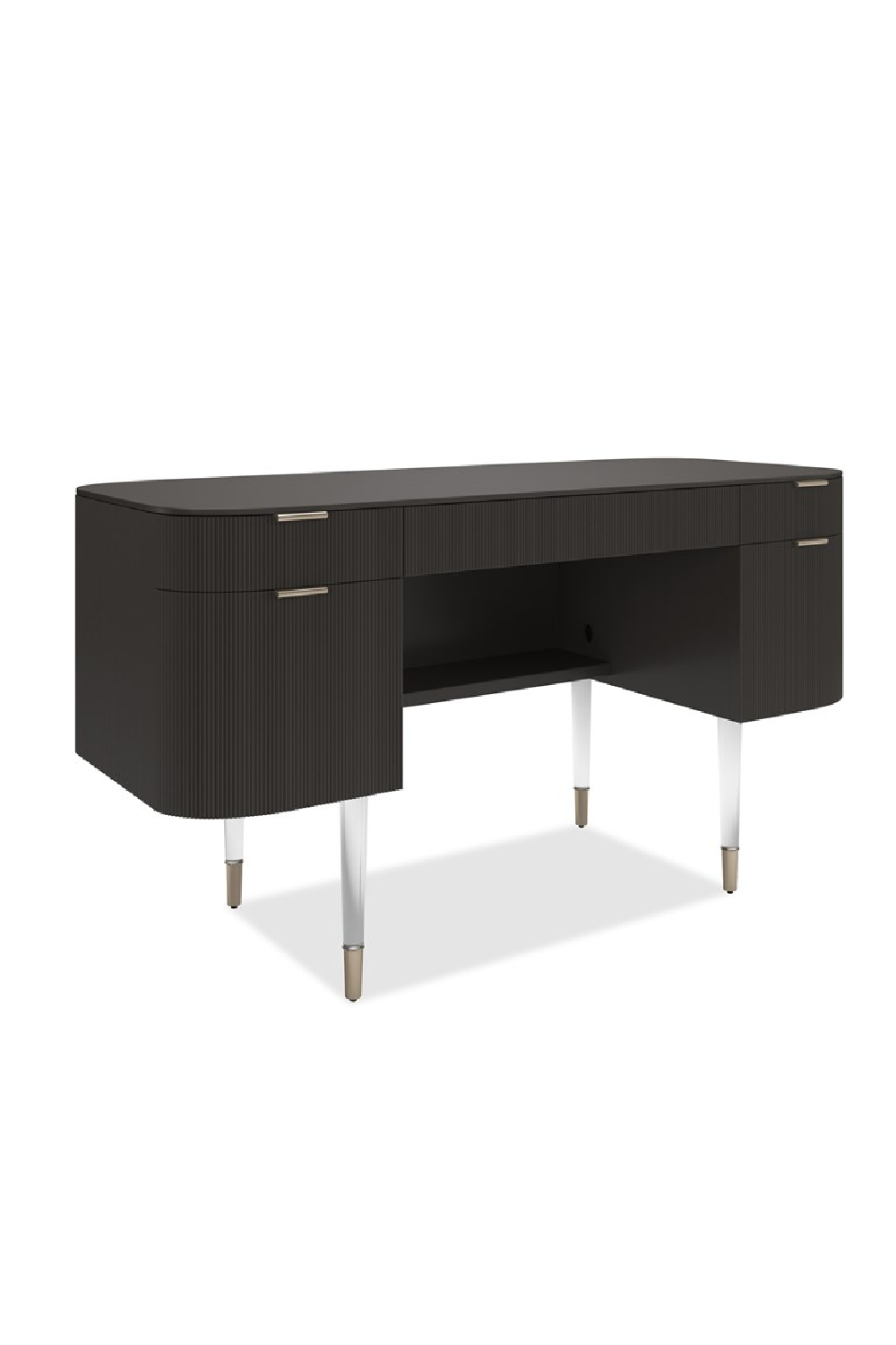 Ridged 2-Drawer Desk | Caracole Lady Love | Oroa.com