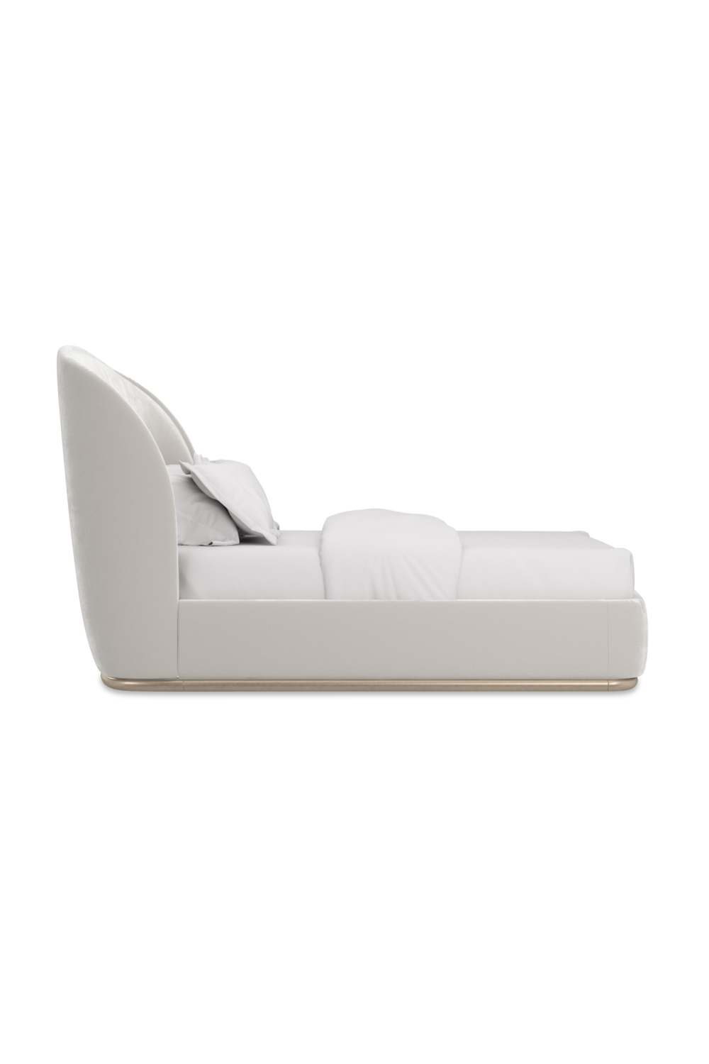 Curved Back Velvet Bed | Oroa.com