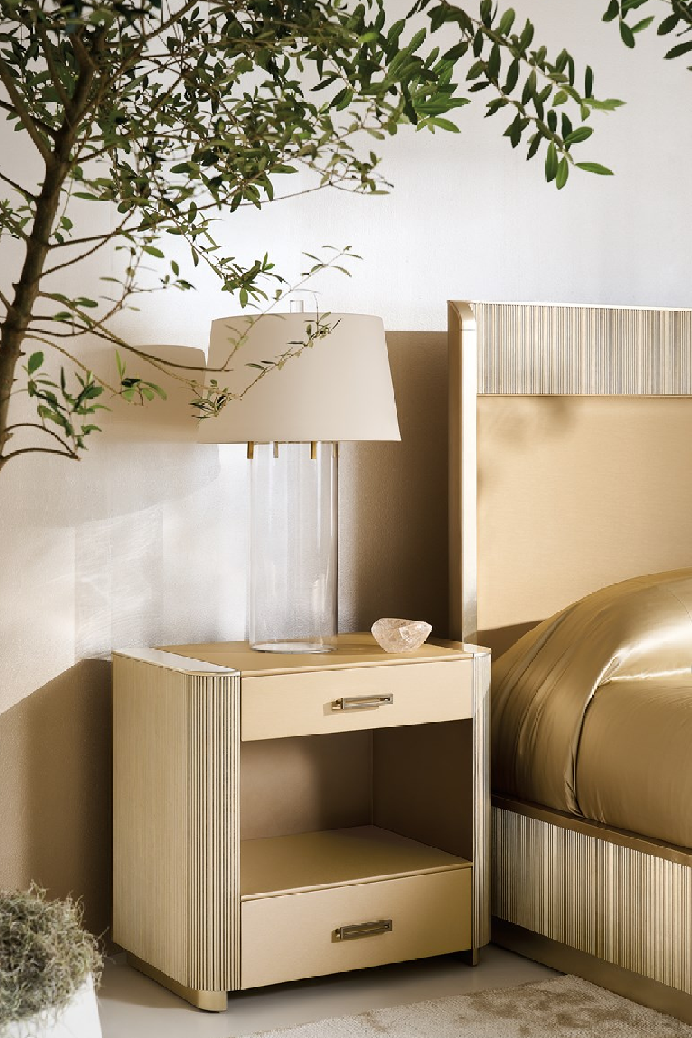 Reeded Headboard King Bed | Caracole Fall In Love | Oroa.com