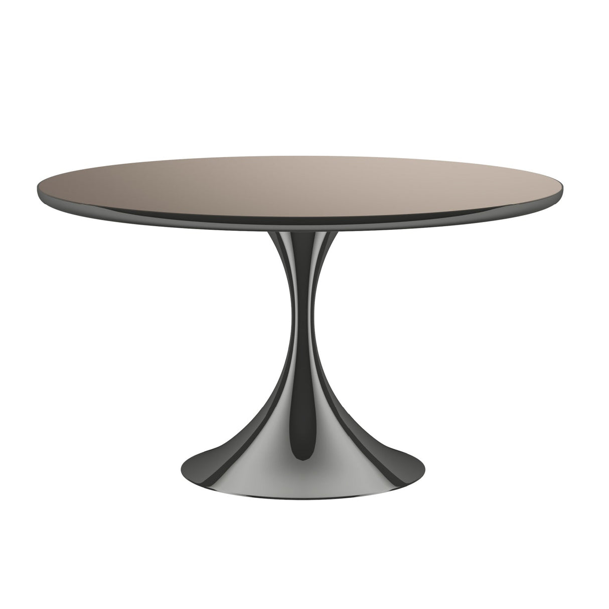 Mirror Top Round Dining Table – Semper – alternate view 8