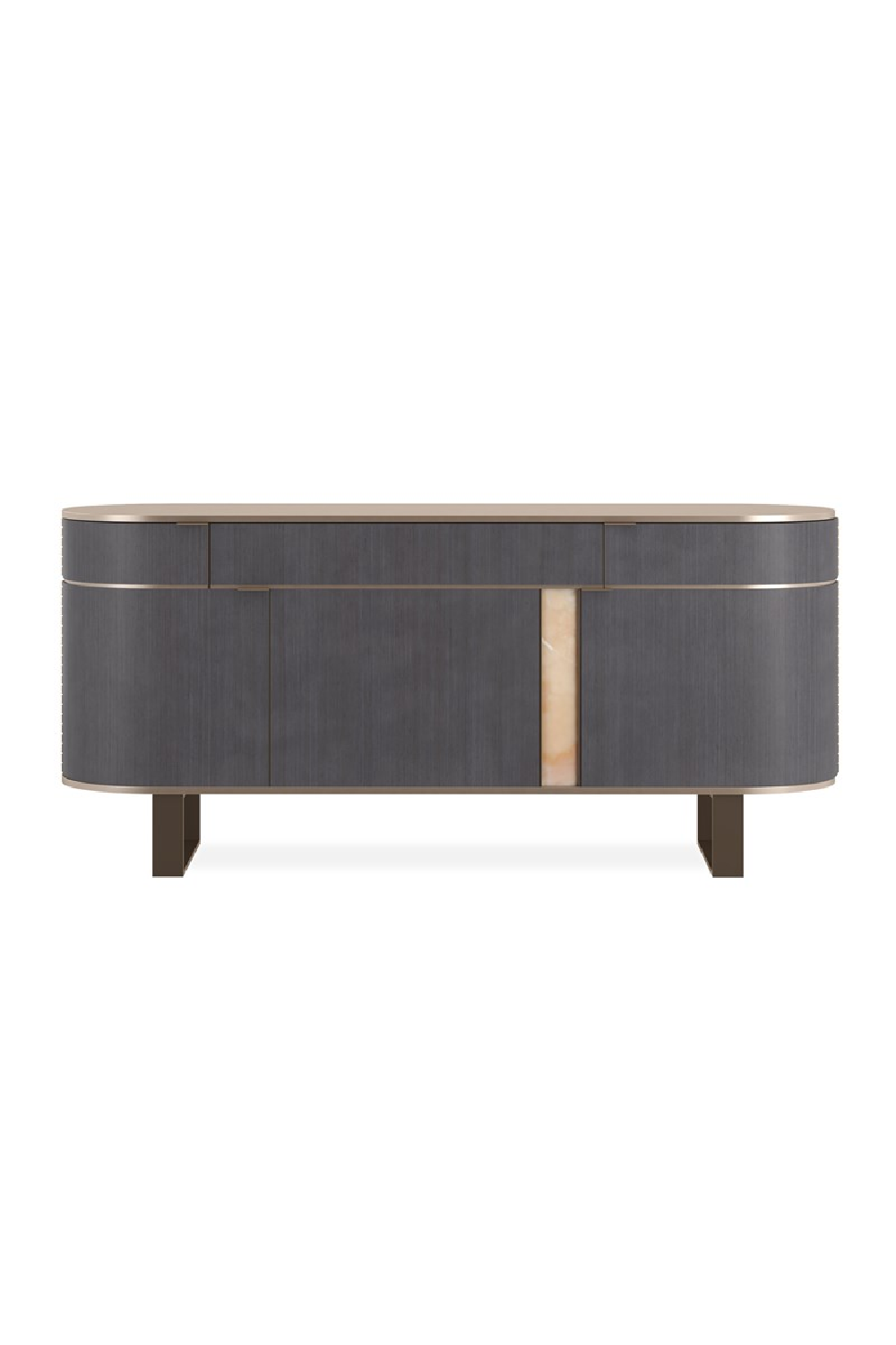Gold Top 3-Door Sideboard | Caracole Piet | Oroa.com
