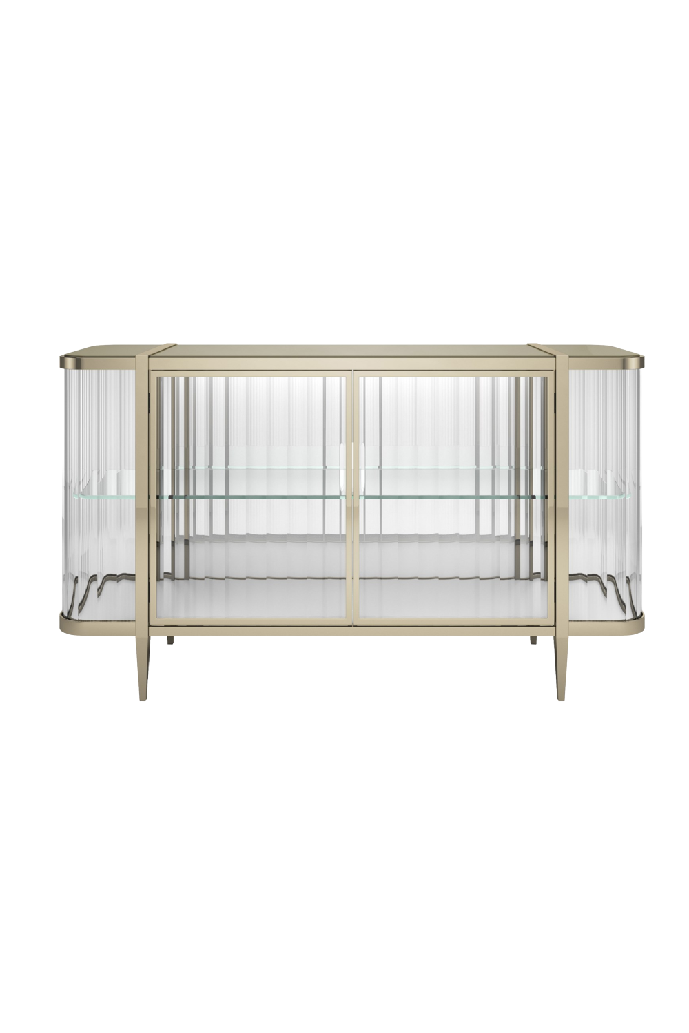 Wavy Mirror 2-Door Sideboard | Caracole Stop And Stare | Oroa.com
