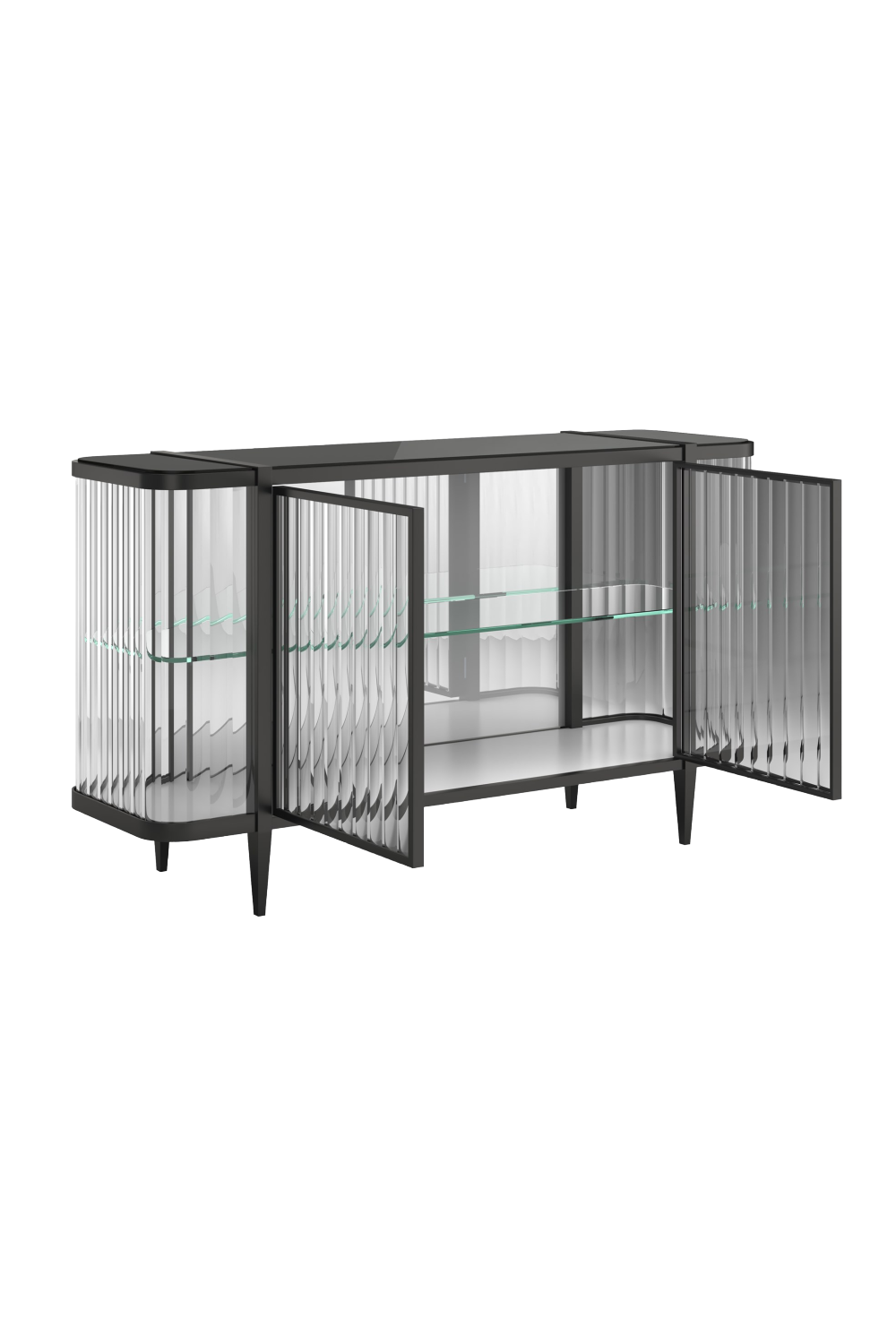 Wavy Mirror 2-Door Sideboard | Caracole Stop And Stare | Oroa.com