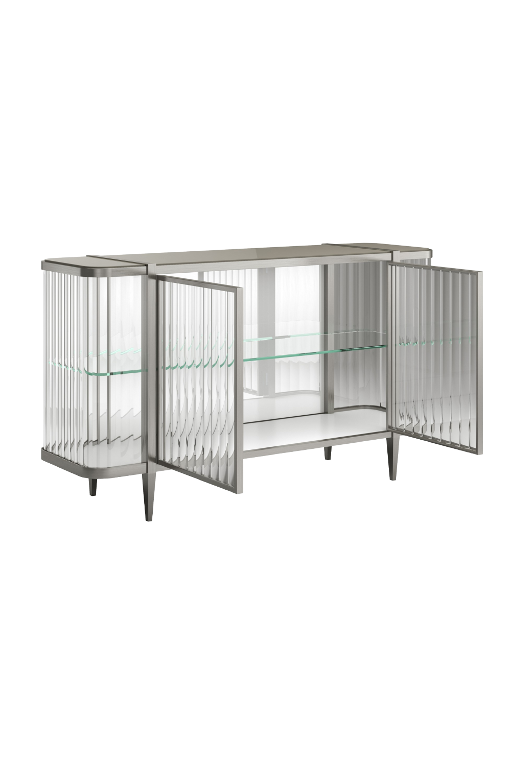 Wavy Mirror 2-Door Sideboard | Caracole Stop And Stare | Oroa.com