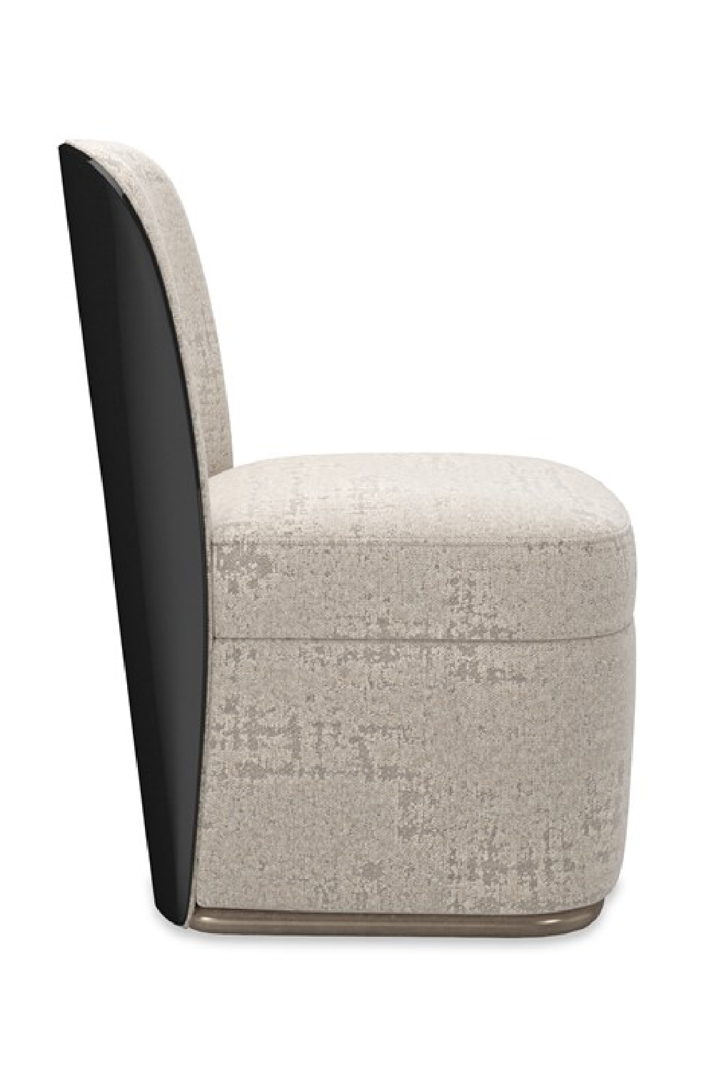 Silver-Taupe Chenille Dining Chair | Caracole Cabochon | Oroa.com