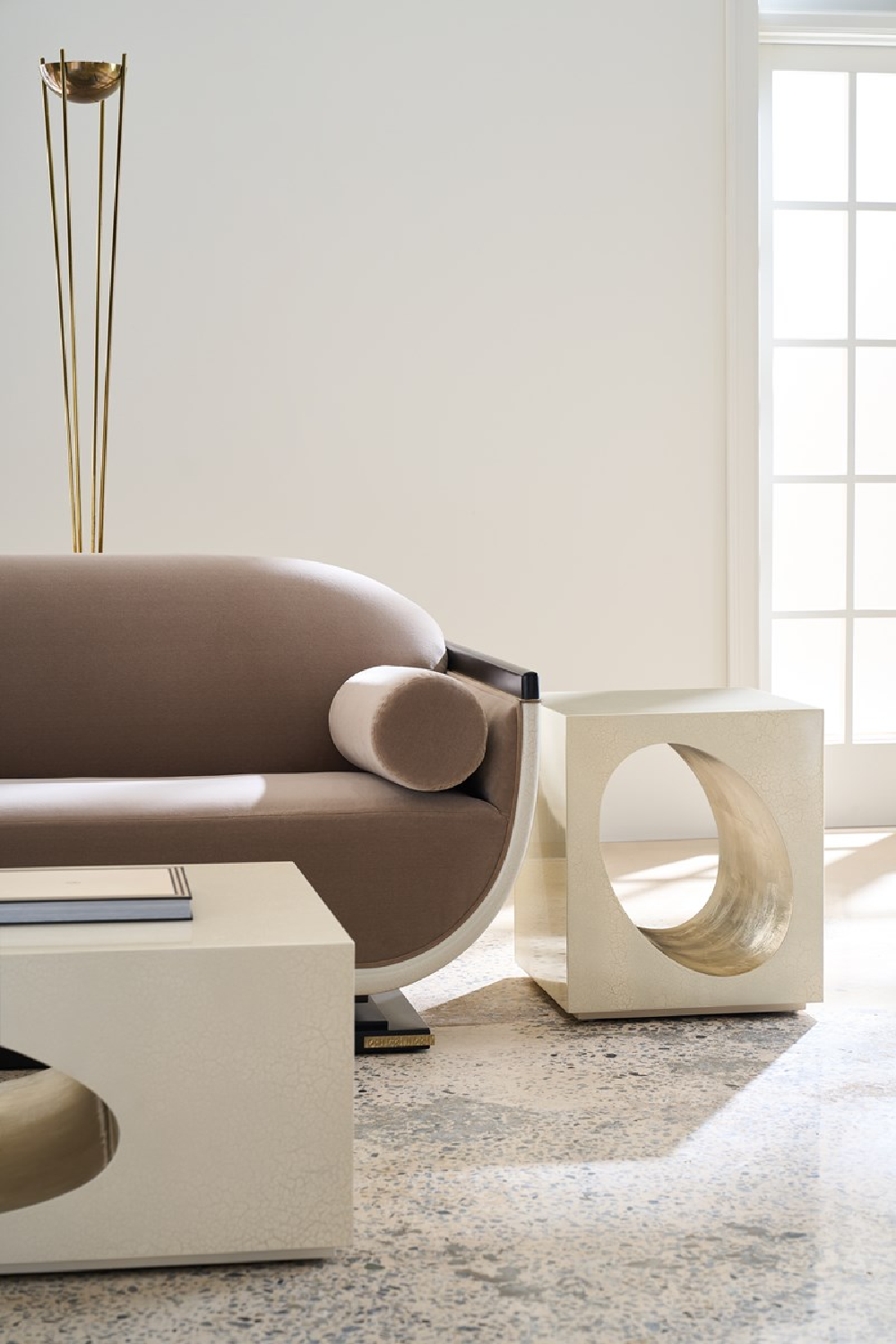 Oval Inset Coffee Table | Caracole Chasm | Oroa.com