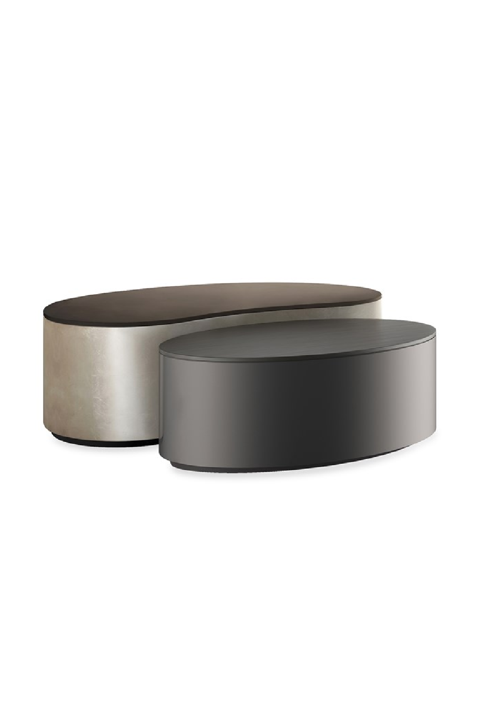 Bronze Metal Oval Coffee Table | Caracole Adele | Oroa.com