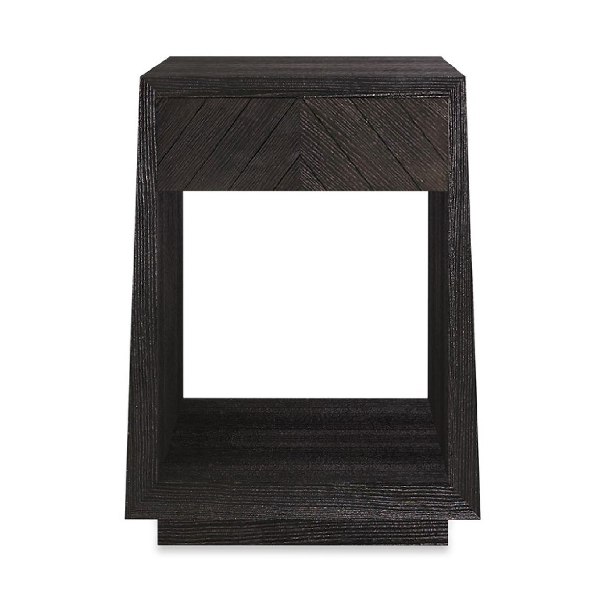 Black Ash 1-Drawer Side Table | Caracole Bridges