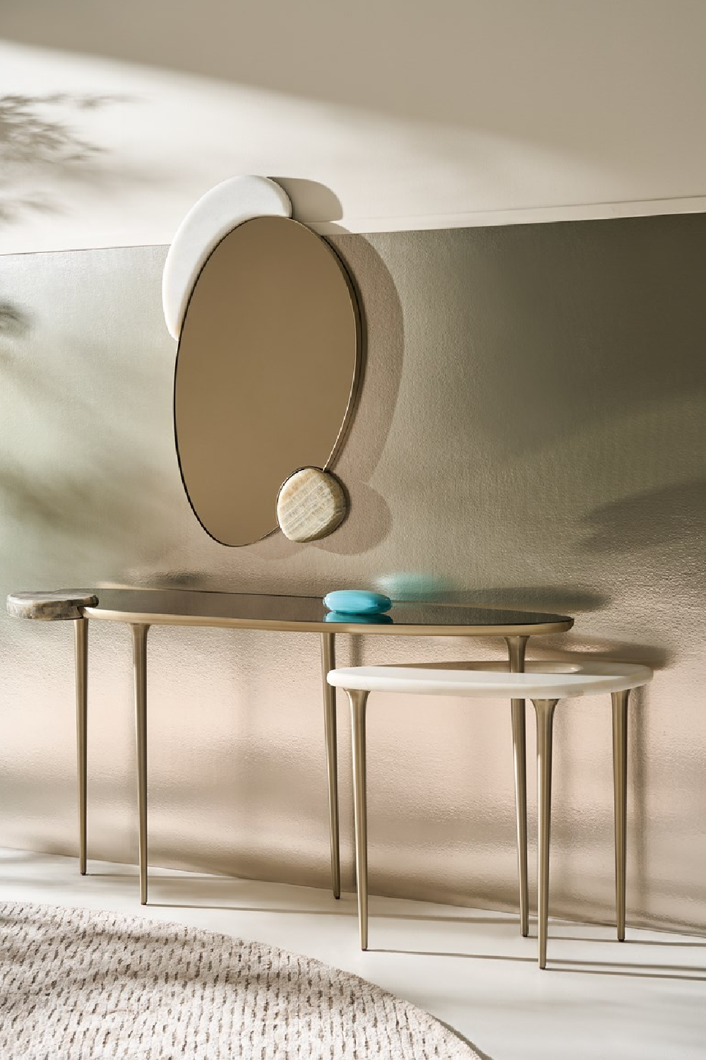 Modern 2-Piece Console Table | Caracole Echo | Oroa.com