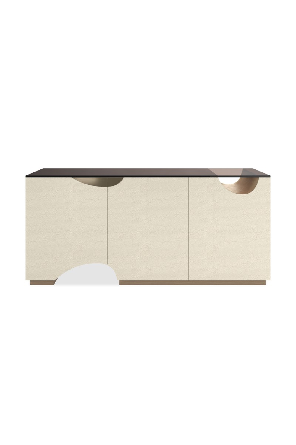 Ivory 3-Door Media Unit | Caracole Chasm | Oroa.com