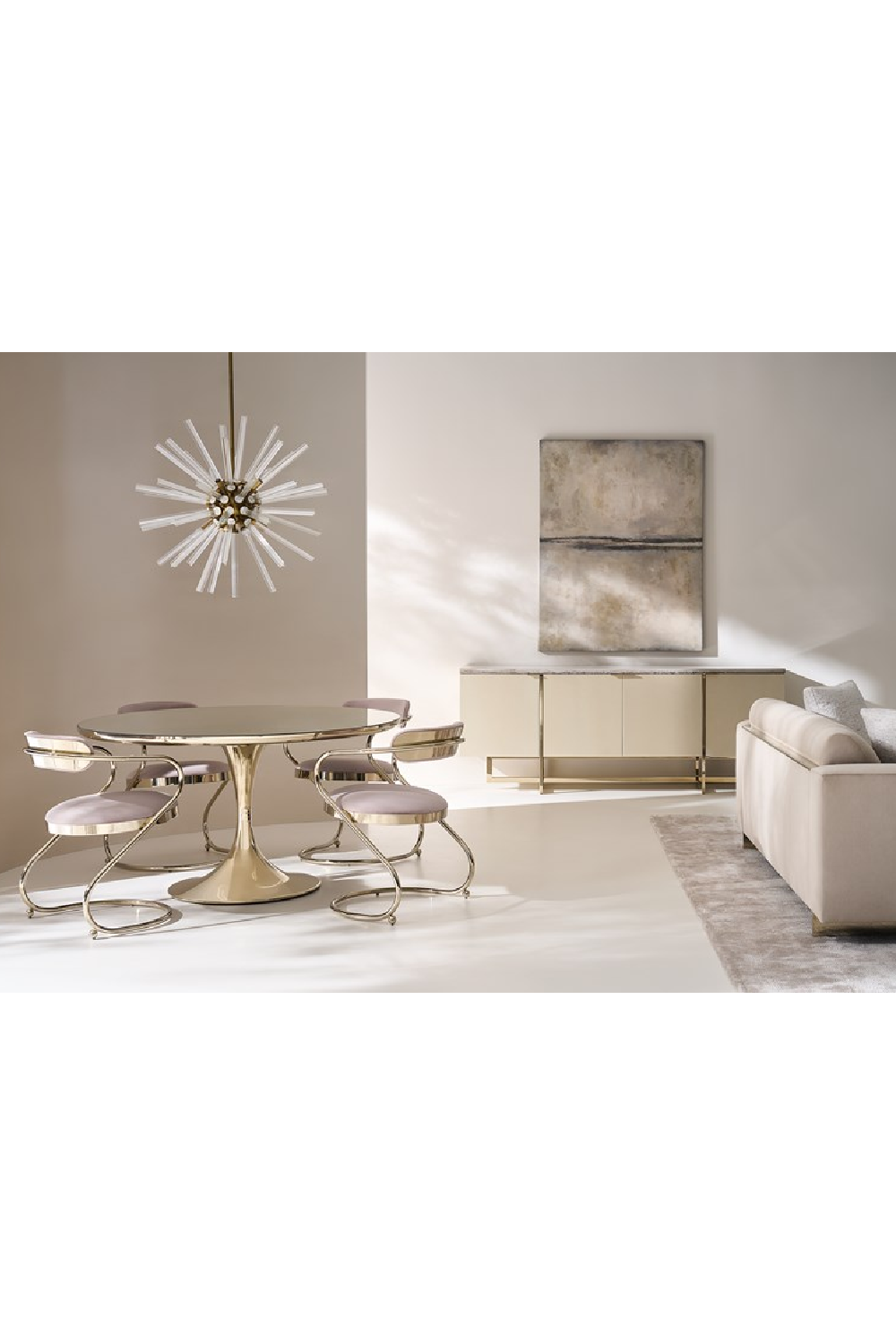 Cream 4-Door Media Unit | Caracole Wish You Were Here | Oroa.com