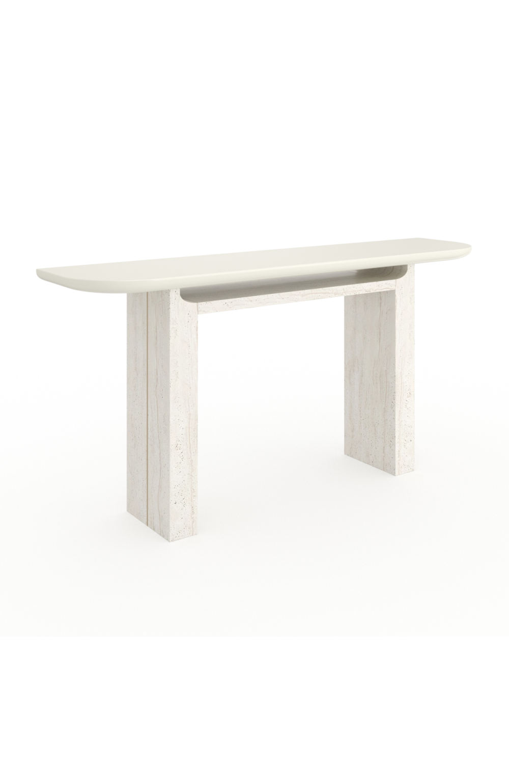 Travertine Panels Console Table | Caracole Overlap | Oroa.com