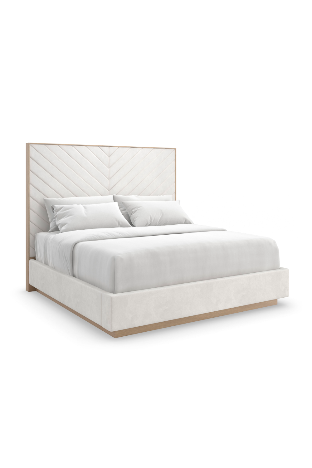 White Channel-Tufted Bed | Caracole Meet U In The Middle | Oroa.com