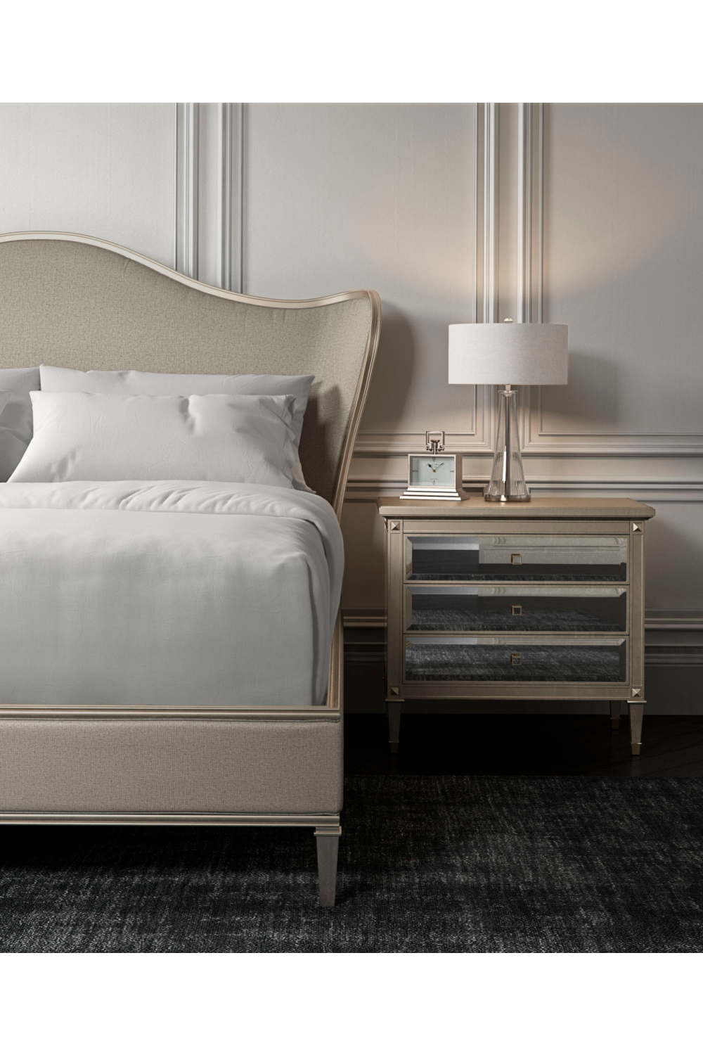 Camelback Upholstered Bed | Caracole Bedtime Beauty | Oroa.com