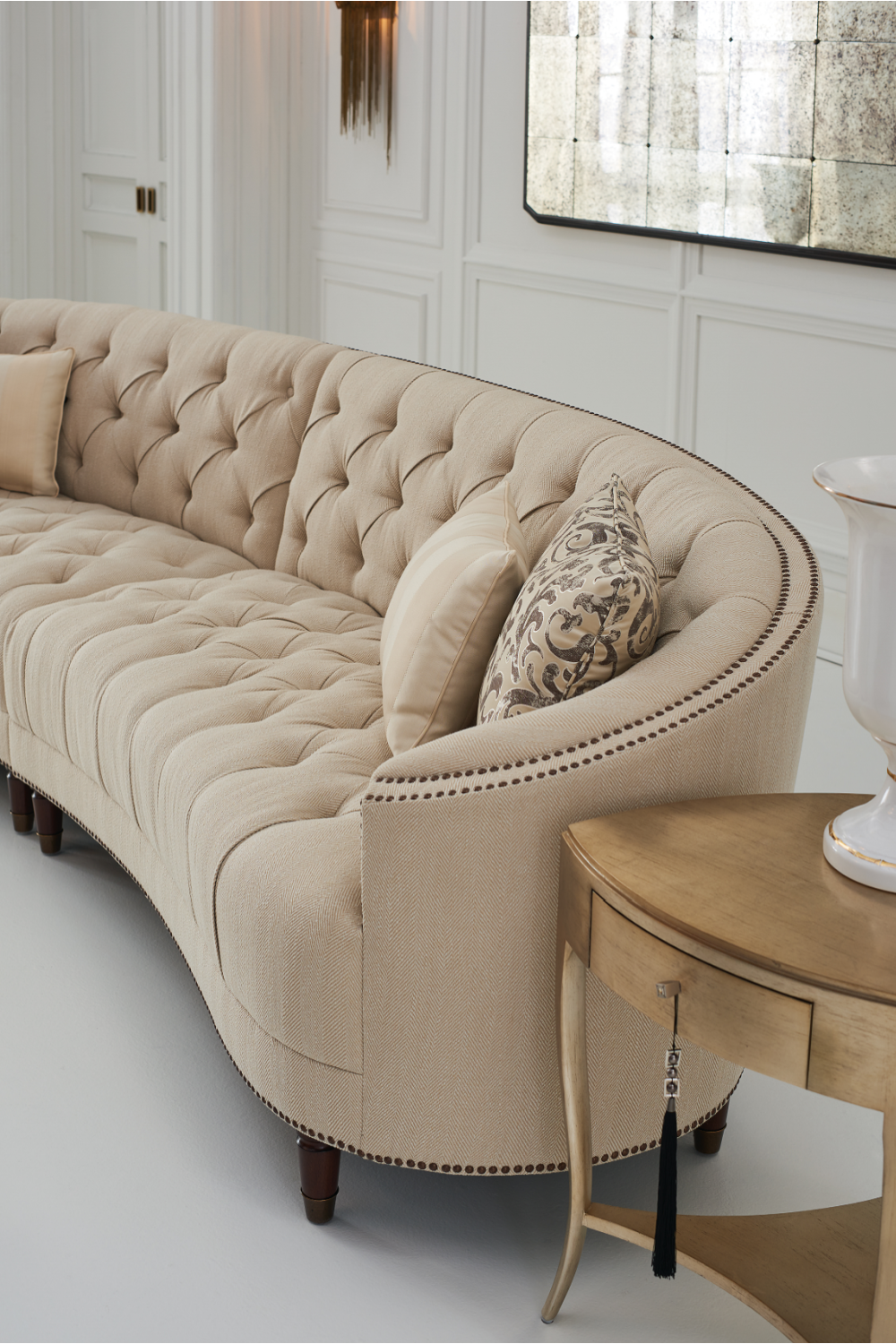 Gold 1-Drawer Accent Table | Caracole Tres, Tres Chic | Oroa.com