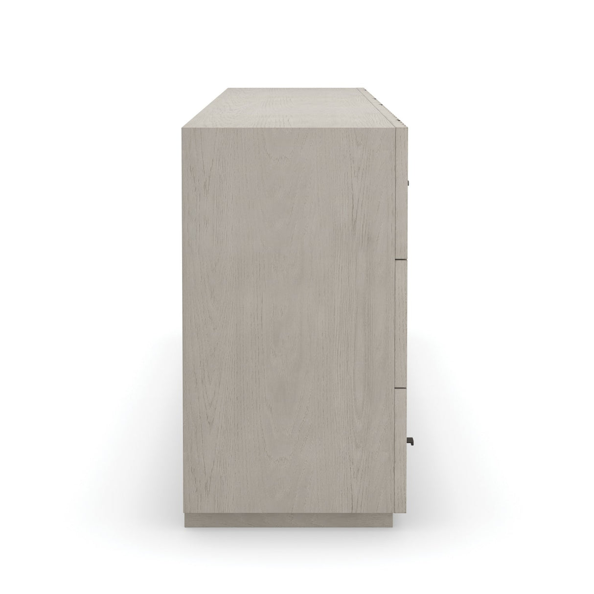 Gray Slatted 6-Drawer Dresser – Clancy – rear view