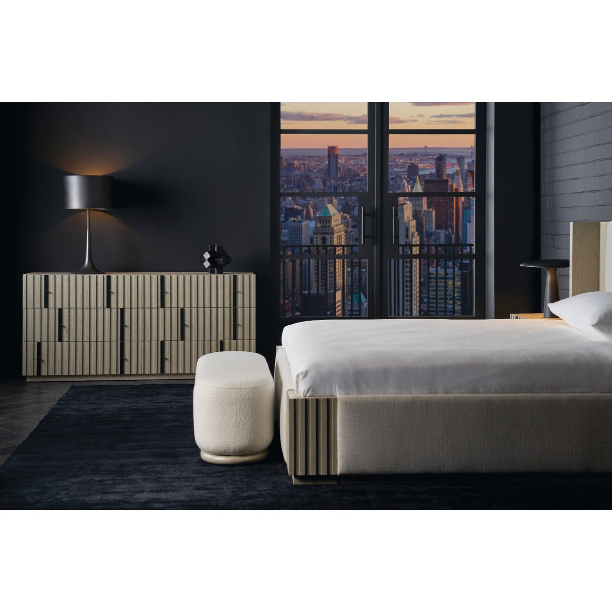 Gray Slatted 6-Drawer Dresser – Clancy – alternate view 7