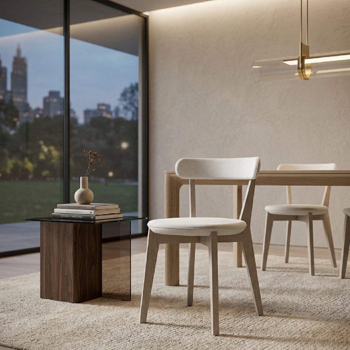White Oak Dining Chair – Bliss – angled view