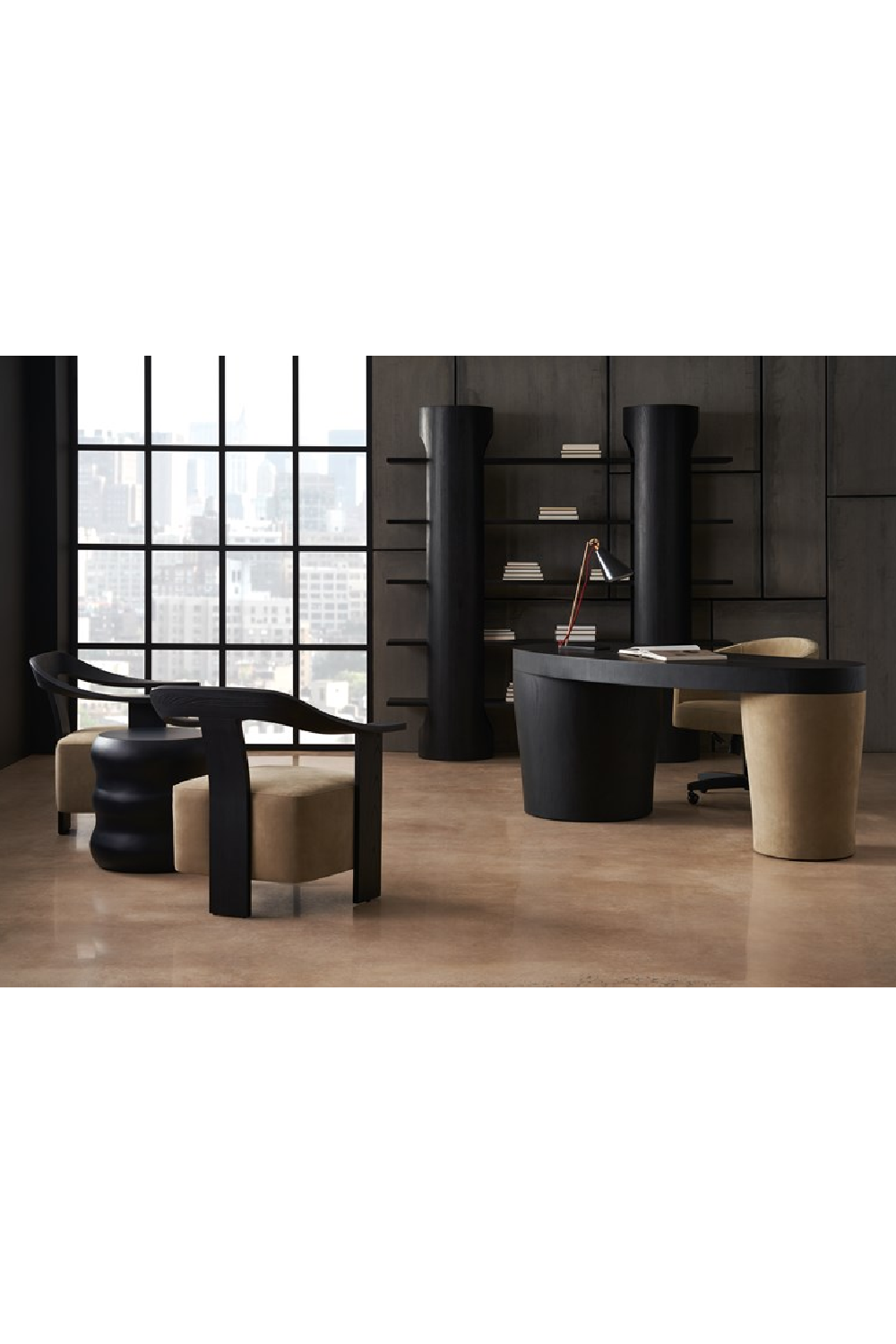 Open-Back Office Swivel Chair | Caracole Blythe | Oroa.com