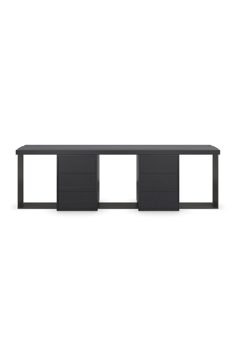 Black 6-Drawer Media Unit | Caracole Gabby | Oroa.com