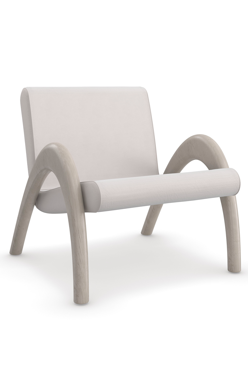 Taupe Velvet Accent Chair | Caracole Coco | Oroa.com
