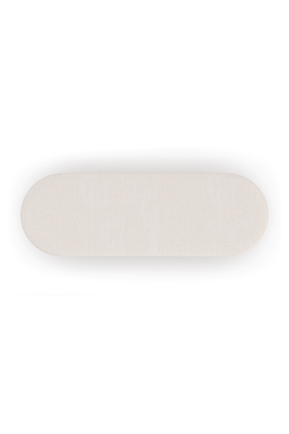 Bouclé Oval Bench | Caracole Asha | Oroa.com
