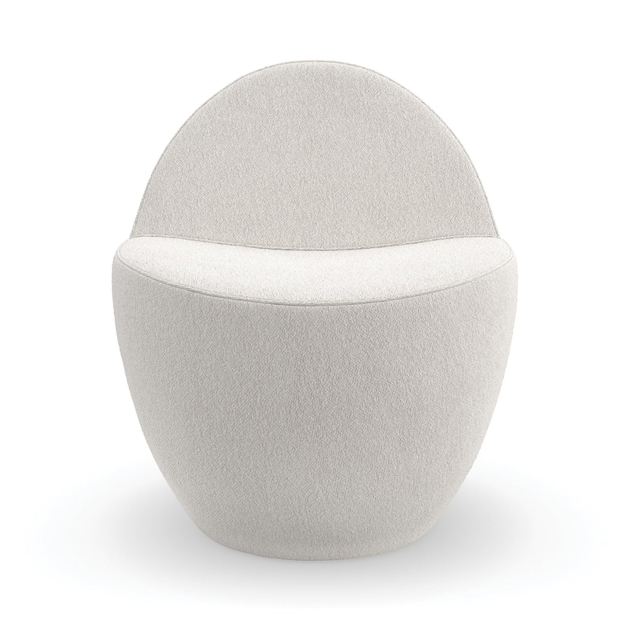 White Boucle Accent Chair | Caracole Noa
