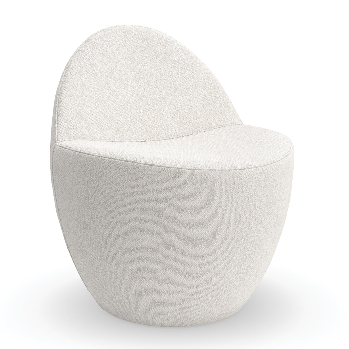 White Boucle Accent Chair | Oroa.com