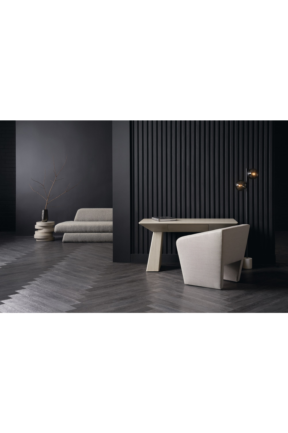 Bouclé Modern Swivel Chair | Caracole Serenity | Oroa.com