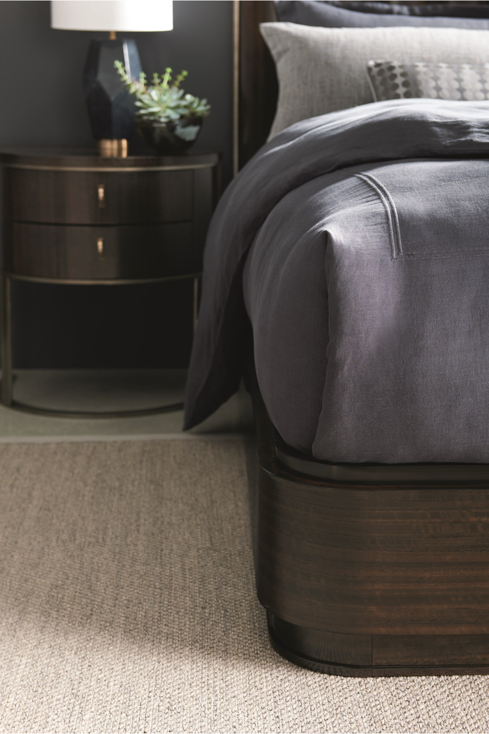 Semi-Circular Nightstand | Oroa.com