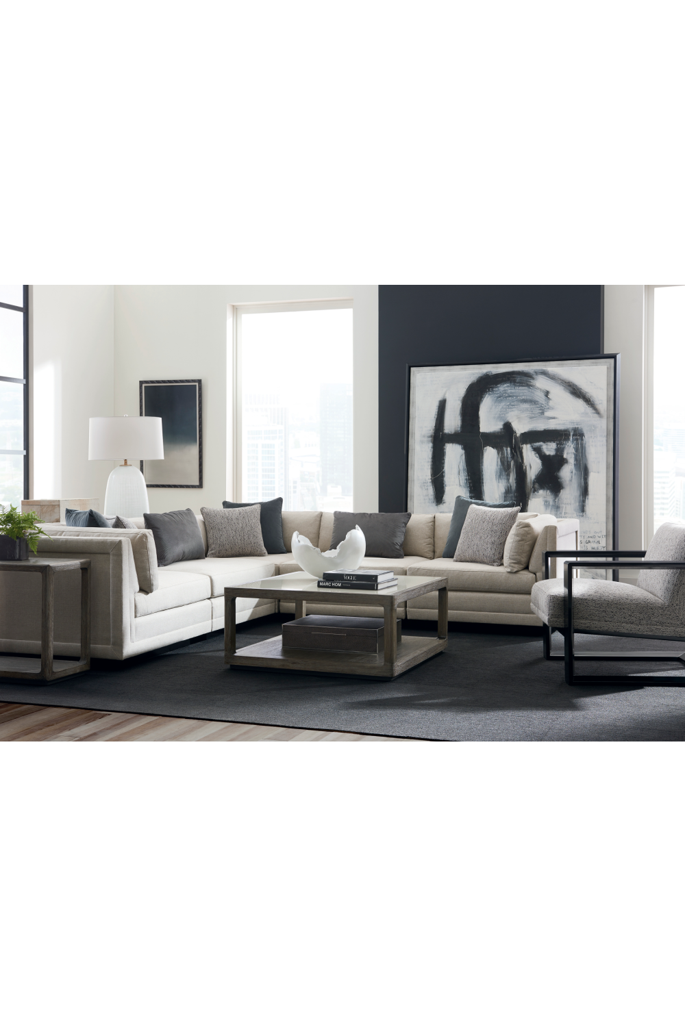 Gray Modern Sectional Sofa | Caracole Fusion | Oroatrade.com
