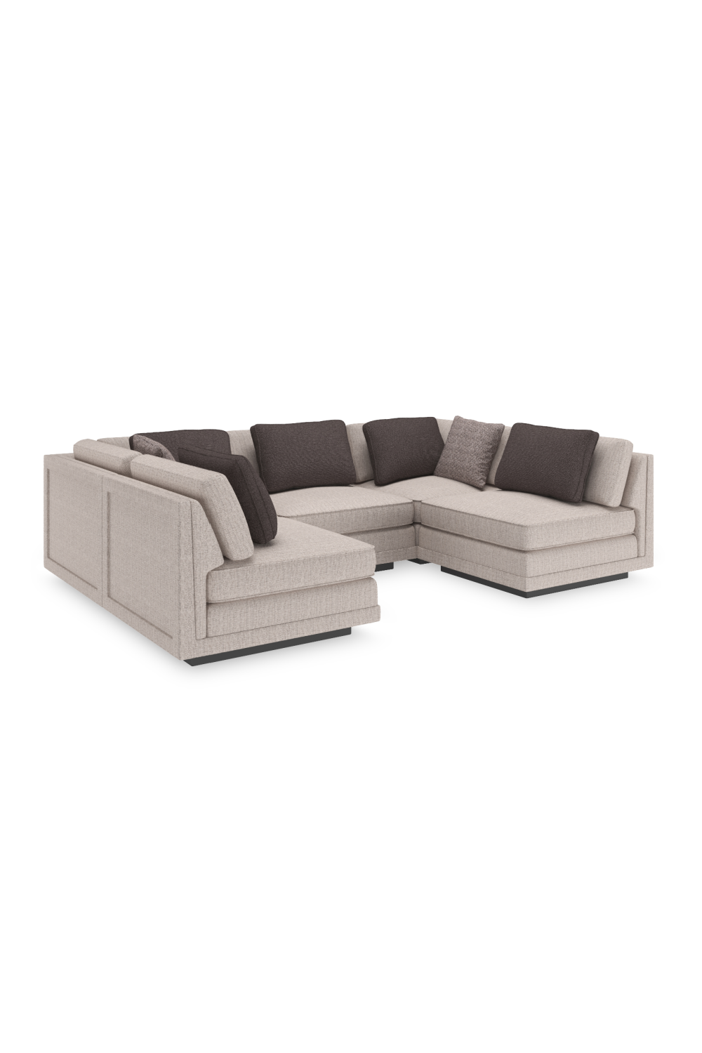 Beige Armless Chair | Caracole Fusion | Oroa.com