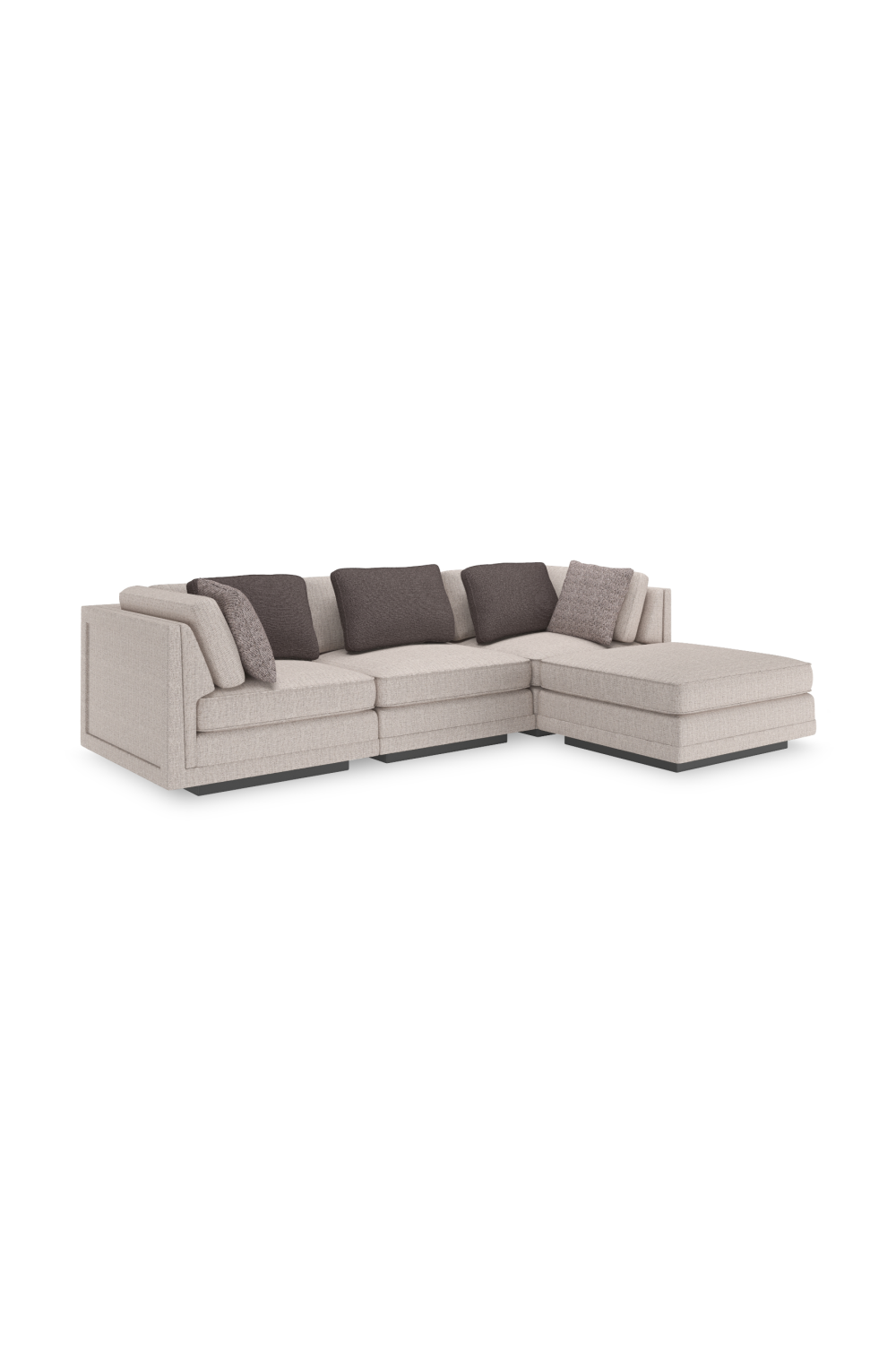 Beige Armless Chair | Caracole Fusion | Oroa.com
