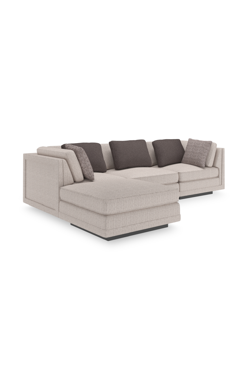 Beige Armless Chair | Caracole Fusion | Oroa.com