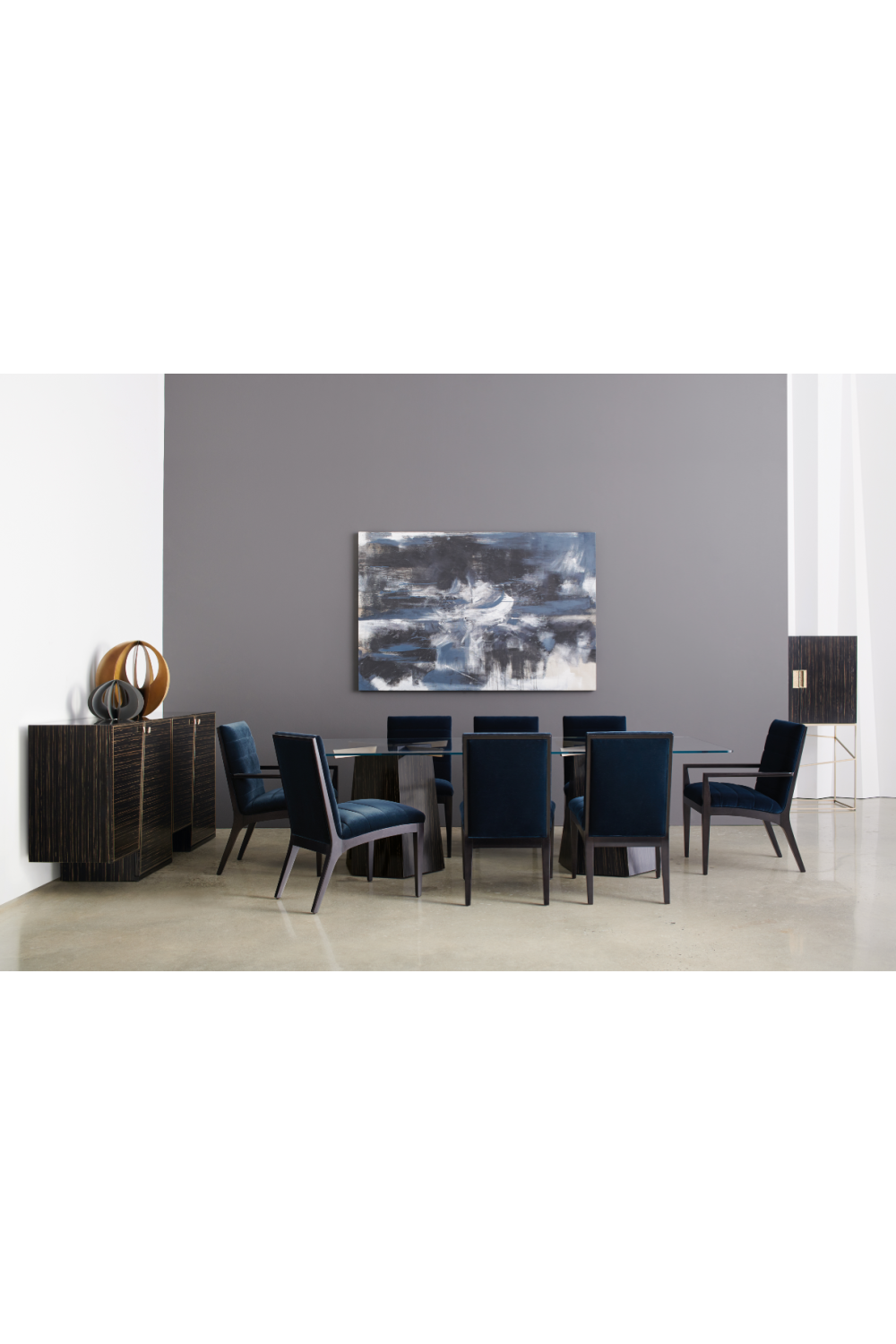 Channeled Dining Armchairs (2) | Caracole Edge | Oroa.com