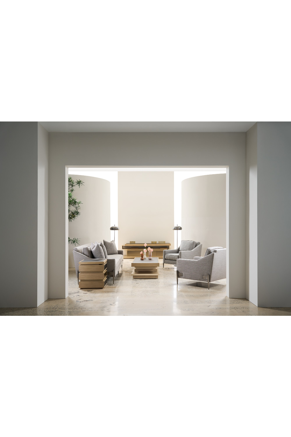 Gray Wool Blend Sofa | Caracole Remix | Oroa.com