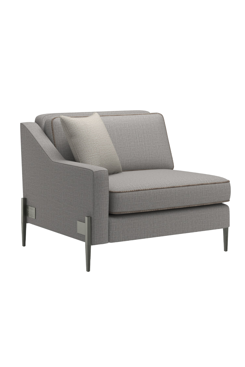 Gray Wool Blend Modular Chair | Caracole Remix | Oroa.com