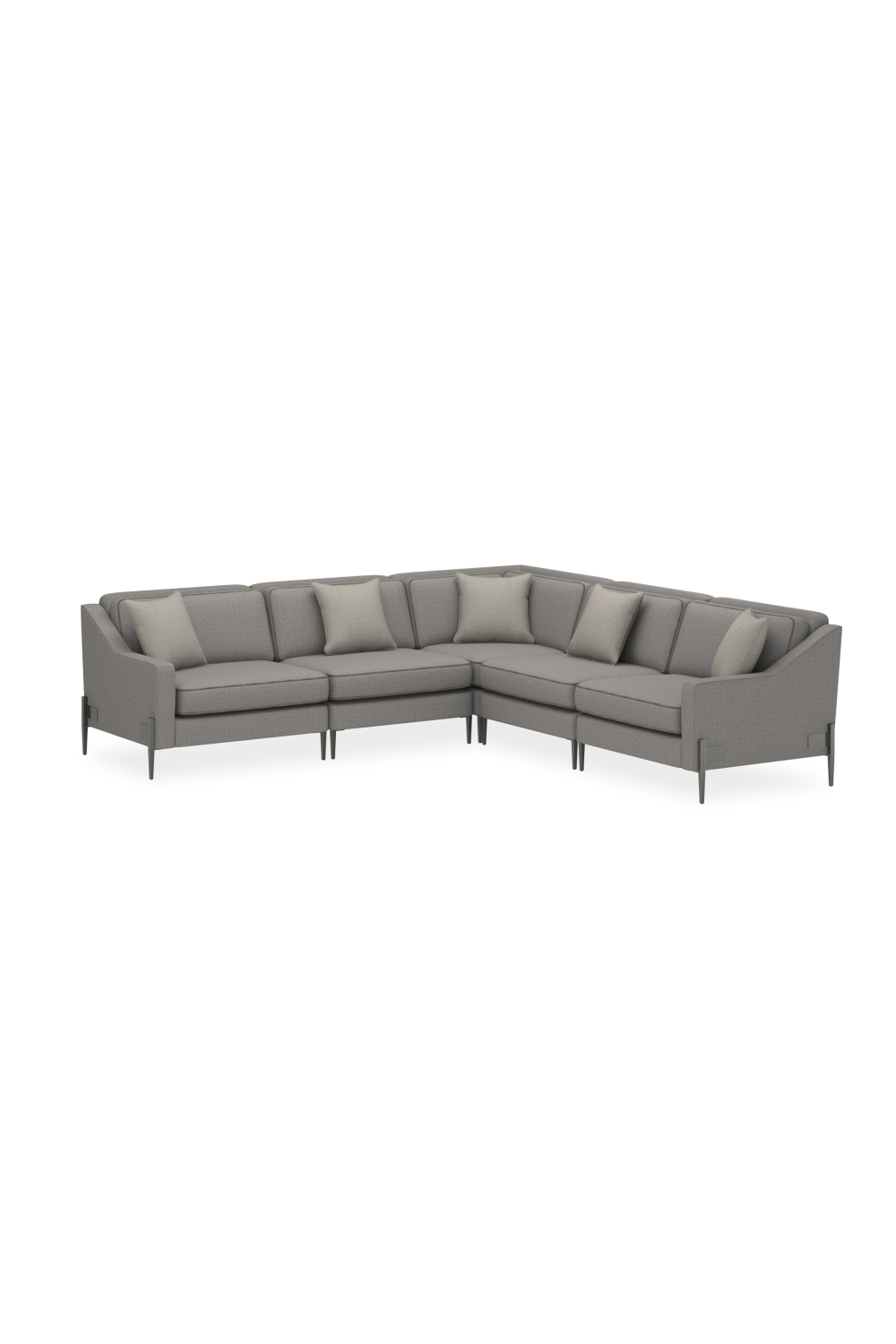 Gray Wool Blend Modular Chair | Caracole Remix | Oroa.com