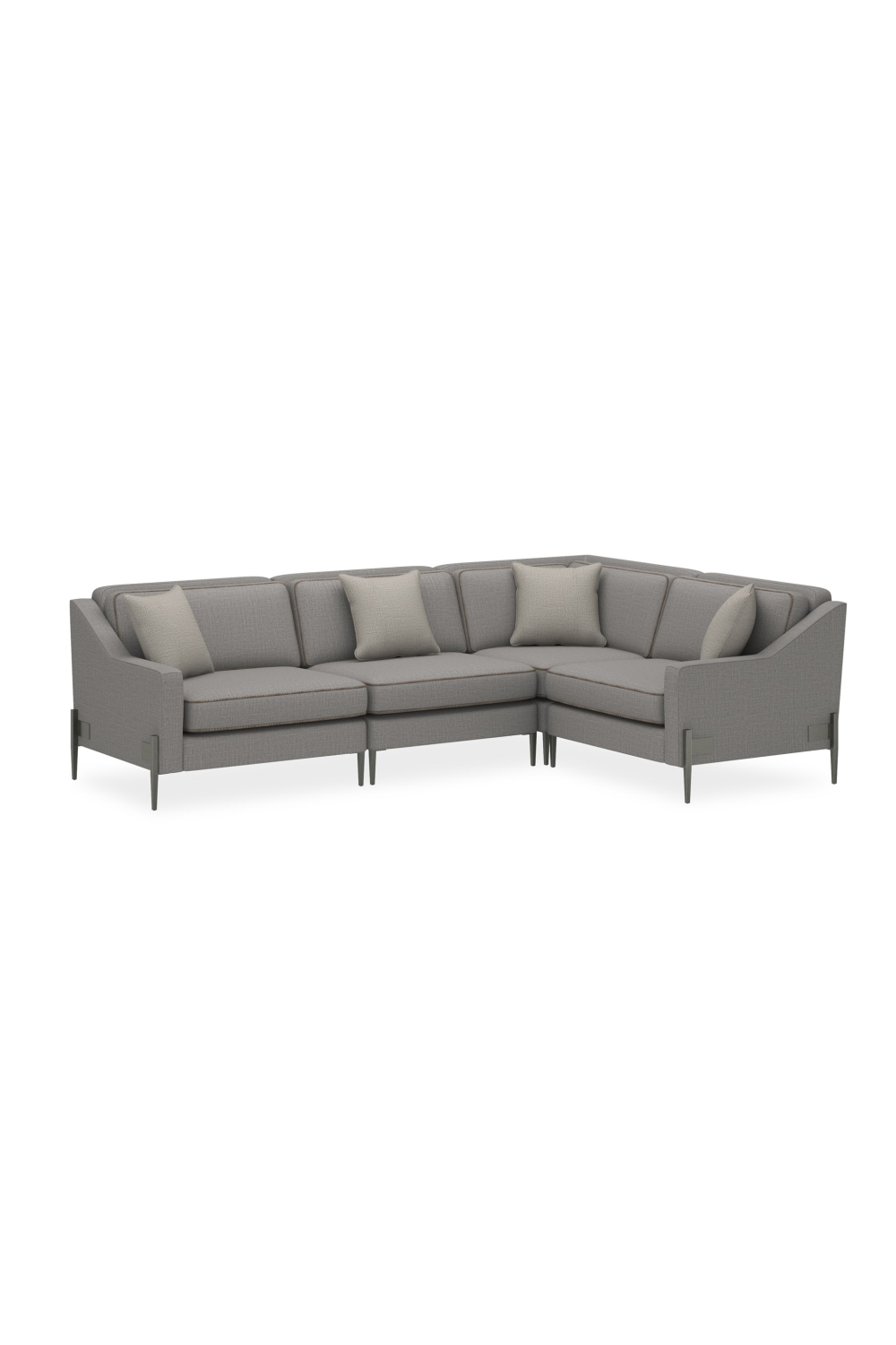 Gray Wool Blend Modular Chair | Caracole Remix | Oroa.com