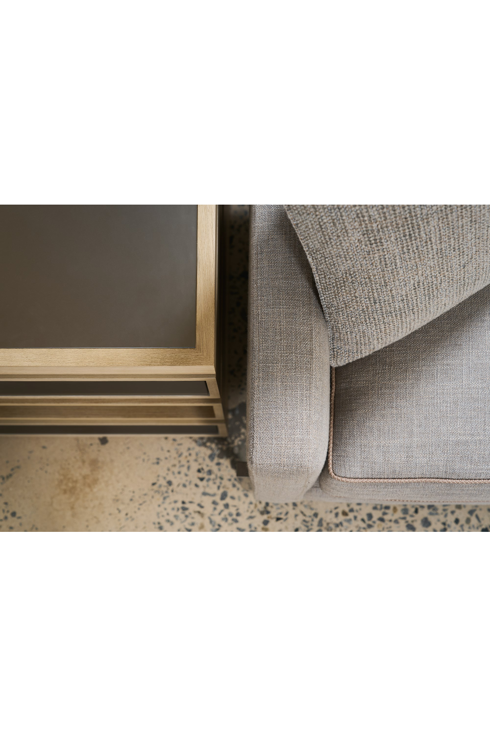 Gray Wool Blend Modular Chair | Caracole Remix | Oroa.com
