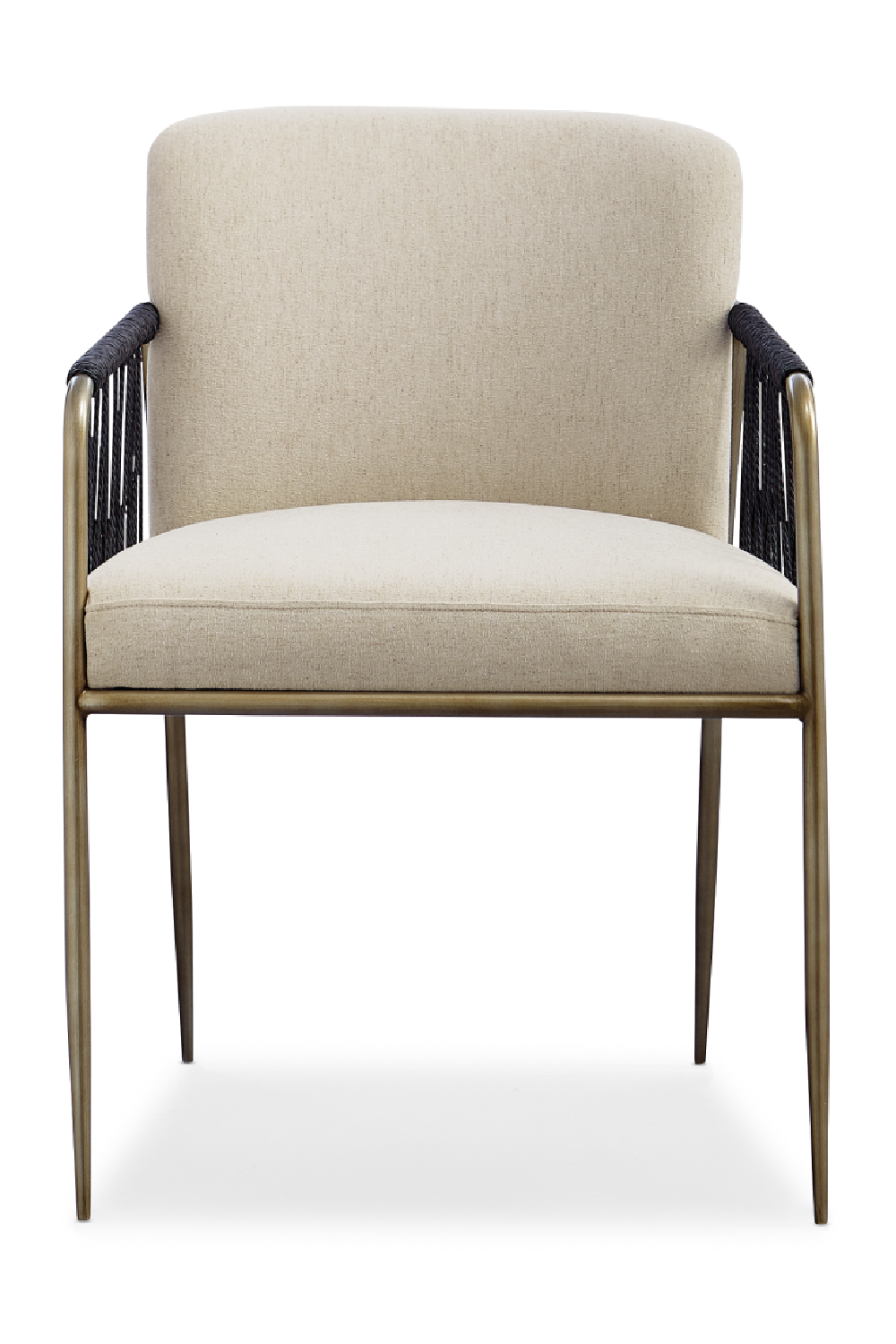 Black Cord Detail Dining Armchair | Caracole Remix | Oroa.com